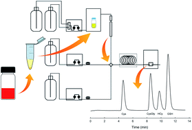Graphical abstract: Using a 3-hydroxyflavone derivative as a fluorescent probe for the indirect determination of aminothiols separated by ion-pair HPLC