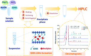 Graphical abstract: Co-precipitation based on layered double hydroxides and anionic surfactants for preconcentration of six benzoylurea insecticides in soft drinks before simultaneous analysis by high-performance liquid chromatography