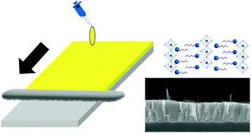 Graphical abstract: Perpendicularly oriented 2D perovskite thin films prepared using the bar-coating method and DMSO additive