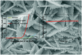 Graphical abstract: A highly efficient Fe–Ni–S/NF hybrid electrode for promoting oxygen evolution performance