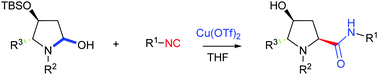 Graphical abstract: Cu(OTf)2 catalyzed Ugi-type reaction of N,O-acetals with isocyanides for the synthesis of pyrrolidinyl and piperidinyl 2-carboxamides