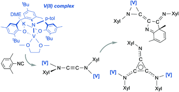 Graphical abstract: Systematic reductive oligomerization of isocyanides with a vanadium(ii) complex