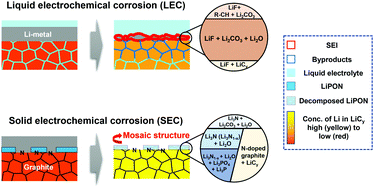 Graphical abstract: Graphite prelithiation by solid electrochemical corrosion of lithium metal with a superficial mosaic structure