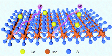 Graphical abstract: Hollow MoS2/Co nanopillars with boosted Li-ion diffusion rate and long-term cycling stability