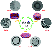 Graphical abstract: Morphology library of nanosilica based on a thermally induced deformable template