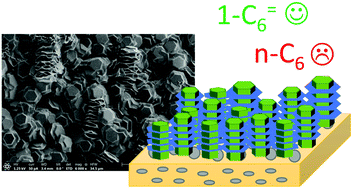 Graphical abstract: Finned hierarchical MOFs supported on cellulose for the selective adsorption of n-hexane and 1-hexene