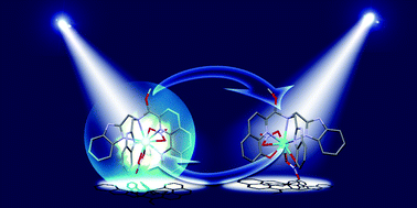 Graphical abstract: Luminescence switch based on the acid/base induced reversibility of covalent bonds in lanthanide(iii) complexes