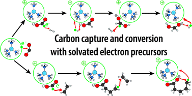 Graphical abstract: Simultaneous CO2 capture and functionalization: solvated electron precursors as novel catalysts