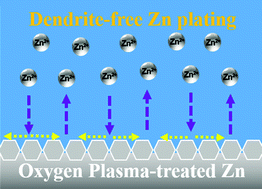 Graphical abstract: Long-life zinc electrodes achieved by oxygen plasma functionalization