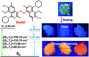 Graphical abstract: Selenium atoms induce organic doped systems to produce pure phosphorescence emission