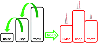 Graphical abstract: Synergy and sensitivity-balance in concatenating experiments in NO relaxation delay NMR (NORD)