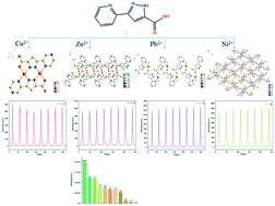 Graphical abstract: Electrochemiluminescence properties and luminescence sensing of four novel polymers derived from 3-(pyrazin-2-yl)-1H-pyrazole-5-carboxylic acid