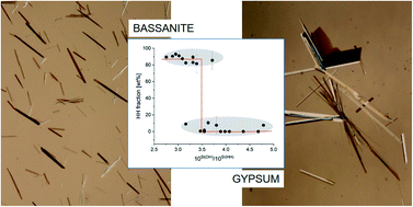 Graphical abstract: Revisiting the roles of salinity, temperature and water activity in phase selection during calcium sulfate precipitation