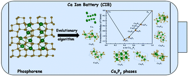Graphical abstract: Evolutionary structure prediction-assisted design of anode materials for Ca-ion battery based on phosphorene