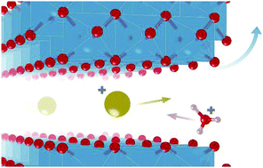 Graphical abstract: Intercalation–exfoliation processes during ionic exchange reactions from sodium lepidocrocite-type titanate toward a proton-based trititanate structure