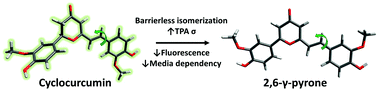 Graphical abstract: trans–cis Photoisomerization of a biomimetic cyclocurcumin analogue rationalized by molecular modelling