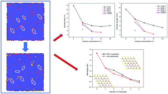 Graphical abstract: Defect evolution behaviors from single sulfur point vacancies to line vacancies in monolayer molybdenum disulfide