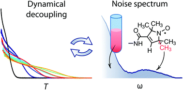 Graphical abstract: Regularized dynamical decoupling noise spectroscopy – a decoherence descriptor for radicals in glassy matrices