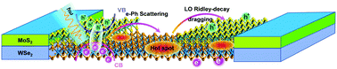 Graphical abstract: Study of photogenerated exciton dissociation in transition metal dichalcogenide van der Waals heterojunction A2-MWS4: a first-principles study