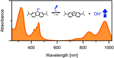 Graphical abstract: A long-lived fluorenyl cation: efficiency booster for uncaging and photobase properties