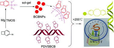 Graphical abstract: High performance low dielectric polybenzocyclobutene nanocomposites with organic–inorganic hybrid silicon nanoparticles