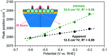 Graphical abstract: Determining intrinsic stark tuning rates of adsorbed CO on copper surfaces
