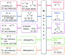 Graphical abstract: Nickel-catalysed fluoromethylation reactions