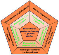 Graphical abstract: Photocatalytic reaction mechanisms at the gas–solid interface for environmental and energy applications