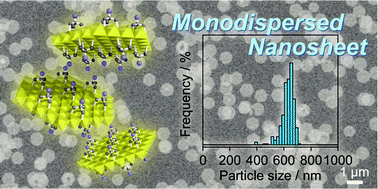 Graphical abstract: Direct bottom-up synthesis of size-controlled monodispersed single-layer magnesium hydroxide nanosheets modified with tripodal ligands