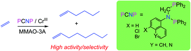 Graphical abstract: Ethylene oligomerisation chromium catalysts with unsymmetrical PCNP ligands