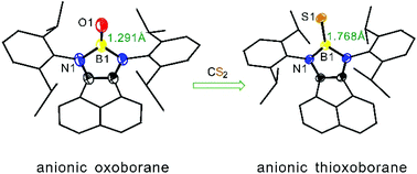 Graphical abstract: Anionic oxoborane and thioxoborane molecules supported by a 1,2-bis(imino)acenaphthene ligand