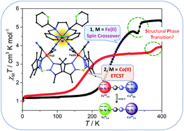 Graphical abstract: Spin and valence isomerism in cyanide-bridged {FeIII2MII} (M = Fe and Co) clusters