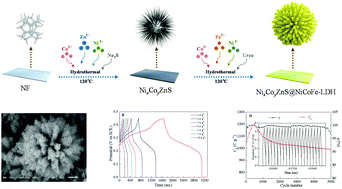 Graphical abstract: Controllable architecture of the NiCoZnS@NiCoFe layered double hydroxide coral-like structure for high-performance supercapacitors