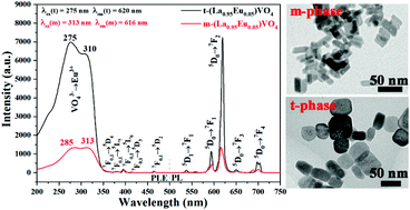Graphical abstract: Malate-aided selective crystallization and luminescence comparison of tetragonal and monoclinic LaVO4:Eu nanocrystals