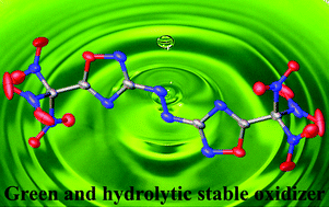 Graphical abstract: 1,2-Bis(5-(trinitromethyl)-1,2,4-oxadiazol-3-yl)diazene: a water stable, high-performing green oxidizer