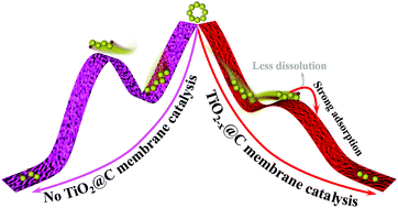 Graphical abstract: A hierarchically porous TiO2@C membrane with oxygen vacancies: a novel platform for enhancing the catalytic conversion of polysulfides