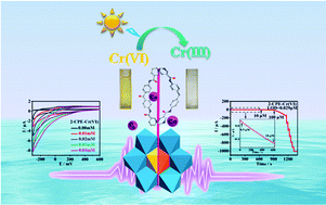 Graphical abstract: Cobalt complexes tuned by Anderson-type polyoxometalates and bis-amide derivative ligands featuring a ‘V’-like connector for efficient ampere sensing and the visible-light catalytic reduction of Cr(vi)