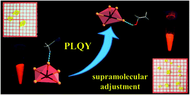 Graphical abstract: Nearly one-fold enhancement in photoluminescence quantum yield for isostructural zero-dimensional hybrid antimony(iii) bromides by supramolecular interaction adjustments