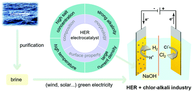Graphical abstract: Advanced hydrogen evolution electrocatalysts promising sustainable hydrogen and chlor-alkali co-production