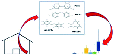 Graphical abstract: Concentrations of halogenated flame retardants and polychlorinated biphenyls in house dust from Lagos, Nigeria