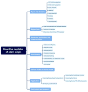 Graphical abstract: Bioactive peptides of plant origin: distribution, functionality, and evidence of benefits in food and health