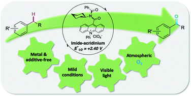 Graphical abstract: Metal- and additive-free C–H oxygenation of alkylarenes by visible-light photoredox catalysis