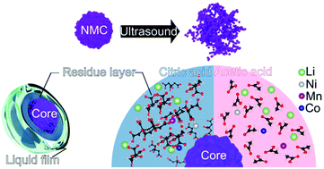 Graphical abstract: Ultrasound-assisted extraction of metals from Lithium-ion batteries using natural organic acids
