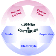 Graphical abstract: Lignin-derived materials and their applications in rechargeable batteries