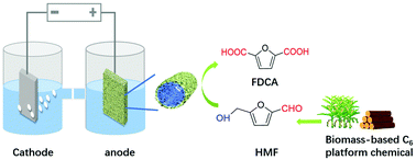 Graphical abstract: Hierarchical NiSx/Ni2P nanotube arrays with abundant interfaces for efficient electrocatalytic oxidation of 5-hydroxymethylfurfural