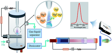 Graphical abstract: Ultrasensitive determination of mercury by atmospheric pressure glow discharge optical emission spectroscopy coupled with solution cathode glow discharge microplasma