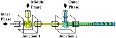 Graphical abstract: A plug-and-play modular microcapillary platform for the generation of multicompartmental double emulsions using glass or fluorocarbon capillaries