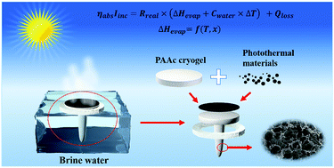 Graphical abstract: A versatile platform of poly(acrylic acid) cryogel for highly efficient photothermal water evaporation