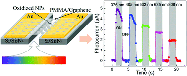 Graphical abstract: Oxidized eutectic gallium–indium (EGaIn) nanoparticles for broadband light response in a graphene-based photodetector