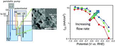 Graphical abstract: Mitigating mass transport limitations: hierarchical nanoporous gold flow-through electrodes for electrochemical CO2 reduction